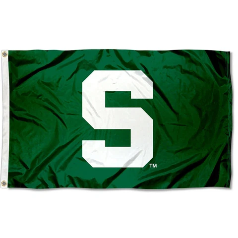 MSU Spartans Flag MSU Green Large 3x5 Cover