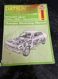 Haynes Workshop Manual No. 235. Datsun 140J & 160J/SSS. 1973 to 1977 Mk 1&2 - Picture 1 of 12