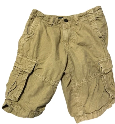 American Eagle Men's Cargo Shorts Size 28 Ripstop Longboard Khaki Tan Beige - Image 1 of 4