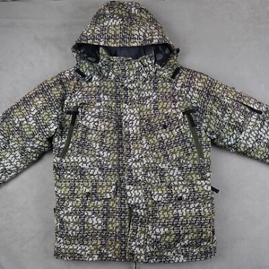 Turbine Jacket Youth Boys XL Gray Geometric Snowboard - Picture 1 of 19