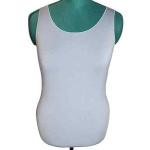 Armani Collezioni Jersey Knit Tank Top. Size 10, Light Blue - Picture 1 of 10