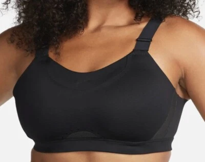 NIKE Alpha High Support Black Padded Adjustable Sports Bra Womens Sz S A-C Cup - Image 1 of 4