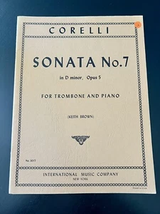 Corelli Sonata No. 7 in D minor, Opus 5 for Trombone & Piano - Picture 1 of 3