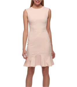NWT TOMMY HILFIGER PINK RUFFLE HEM DRESS SIZE 12 $129 - Picture 1 of 4