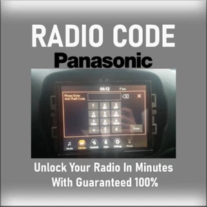 ANTI-THEFT PANASONIC RADIO CODE MODELS UCONNECT 8 .4 ULV STEREO PINCODE SERVICE - Picture 1 of 4