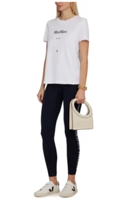 MAX MARA Cotton Jersey T-Shirt Gilbert Bianco Size S Orig. $265 NWT - Picture 1 of 8