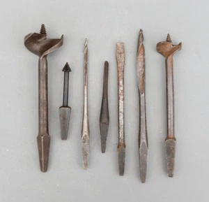Vintage Set of 7 Auger Wood Drill Bit for Bit Brace Sheffield England - Picture 1 of 4