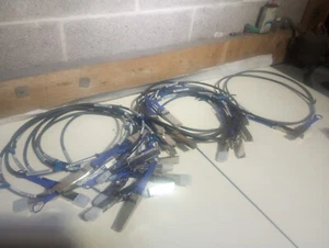 Fourteen New Mellanox QSFP+ Cables 018-1644-001, 018-1645-001, MC2210130-002 - Picture 1 of 7