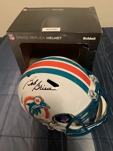 Bob Griese Miami Dolphins 80-96 Auto Speed Replica Full Size Helm Beckett - Bild 1 von 4