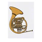 Large 'Brass French Horn' Temporary Tattoo (TO00041538)