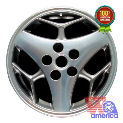 Wheel Rim Pontiac Aztek Grand Prix 16 2000-2005 9593614 9593612 Polished OE 6543 - Image 1 of 4