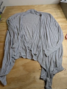 Cárdigan para mujer Forever 21 talla mediana gris manga larga chaqueta cubre suéter - Imagen 1 de 7