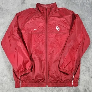 Chaqueta cortavientos vintage Oklahoma Sooners para hombre XL roja NCAA fútbol Nike - Imagen 1 de 13