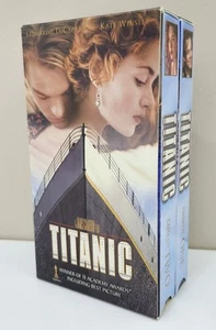 Titanic 1997 Movie VHS 2 Cassette Box Set. Romantic Movie - Picture 1 of 7