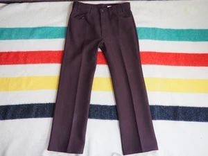 VTG 80s 90s Levis Gold Tab Brown Poly Hippy Logo 34x29 Slacks USA Made Pants Men - Picture 1 of 8