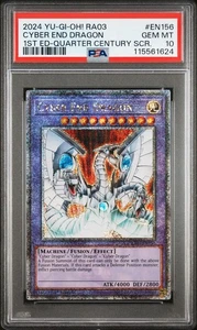 2024 Yu-Gi-Oh Cyber End Dragon RA03-EN156 Quarter Century SR PSA 10 (Aug 25) - Picture 1 of 2