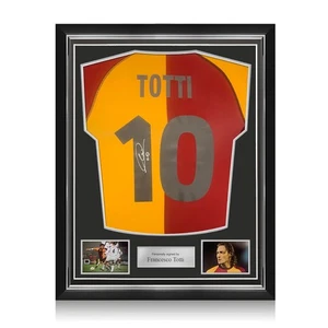 Francesco Totti Signed AS Roma 2001-02 Football Shirt. Superior Frame - Picture 1 of 5