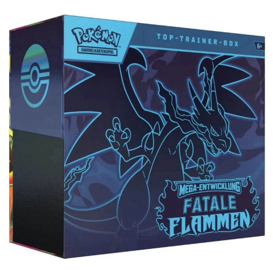 EVOCARDS Pokemon Mega Entwicklungen - Fatale Flammen Top-Trainer-Box (DE) Neu