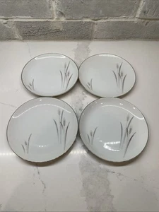 Platinum Wheat Fine China of Japan ~6.25” Dessert Salad Plates (4) VTG - Picture 1 of 2