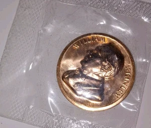 Uncirculated President William McKinley Commemorative Coin Copper? - Picture 1 of 2