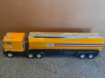 Nylint COE IRVING Semi Tractor and Tanker Trailer Sound Machine, Yellow, WORKS! - Image 1 of 4