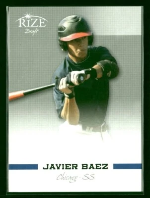 Leaf Rize Draft #5 2012 Javier Báez Cubs Prospect (tarjeta de novato/selección de primera ronda) Foto 1 de 2