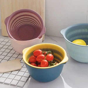 Lebensmittel Sieb Obst Sieb Küche Waschen Sieb Pasta Sieb Schüssel Mit Sieb - Bild 1 von 12