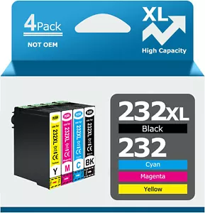 Ricambio inchiostro colore nero 232XL per Epson 232XL WorkForce WF-2950 XP-4200 - Foto 1 di 11