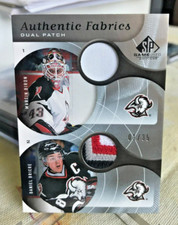 DANIEL BRIERE 4 CL MARTIN BIRON #1/35 DUAL PATCH SPGU 1/1 AUTHENTIC FABRICS 2005