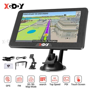 XGDOY Auto PKW LKW KFZ Navigationsgerät 7 Zoll GPS Navi Navigation mit 8GB+256MB - Bild 1 von 13