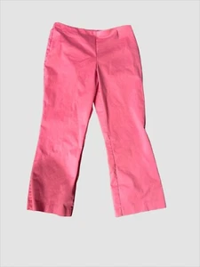 SIGRID OLSEN Sport Cropped Pants Women’s 14 Pink side zip closure - Picture 1 of 4