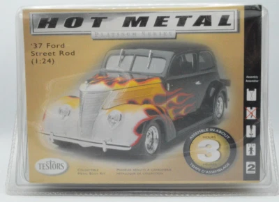 Testors Hot Metal Platinum Series 1:24 1937 Ford Street Rod Model Kit NIP - Image 1 of 4