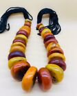 Rare ancient baltic amber eggyolk beads necklace 600 Gr