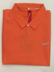 NEW MEN’S TIGER WOODS DRI-FIT S/S COOL FORMATION POLO SHIRT, UNIVERSITY RED, MED - Picture 1 of 2