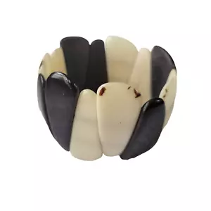 Nuevas pulseras elásticas Allie Tagua tuerca trapezoidal muchos colores - Imagen 1 de 7