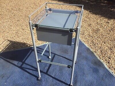 Single Draw Medical Trolley With Glass Shelves. • 65£