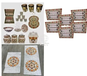 CROWN DERBY STYLE ASSORTED BONE CHINA MUGS CUTLERY CAKE PLATES BOWLS CANISTER - Picture 1 of 36