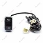 6.4A Car Dual Usb Fast Car Charger Qc3.0 Audio Port For Toyota 12-24V 40*20Mm