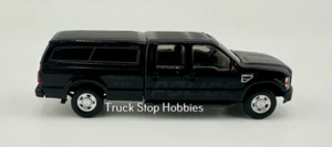 HO 1:87 Atlas 35000009 Ford F-350 Crew Cab Pickup Police w/Utility Cap - Black/W - Picture 1 of 3