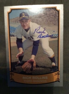 RICH ROLLINS  autographed 1990 PACIFIC  SEATTLE PILOTS    1969 1970 Auto - Picture 1 of 1