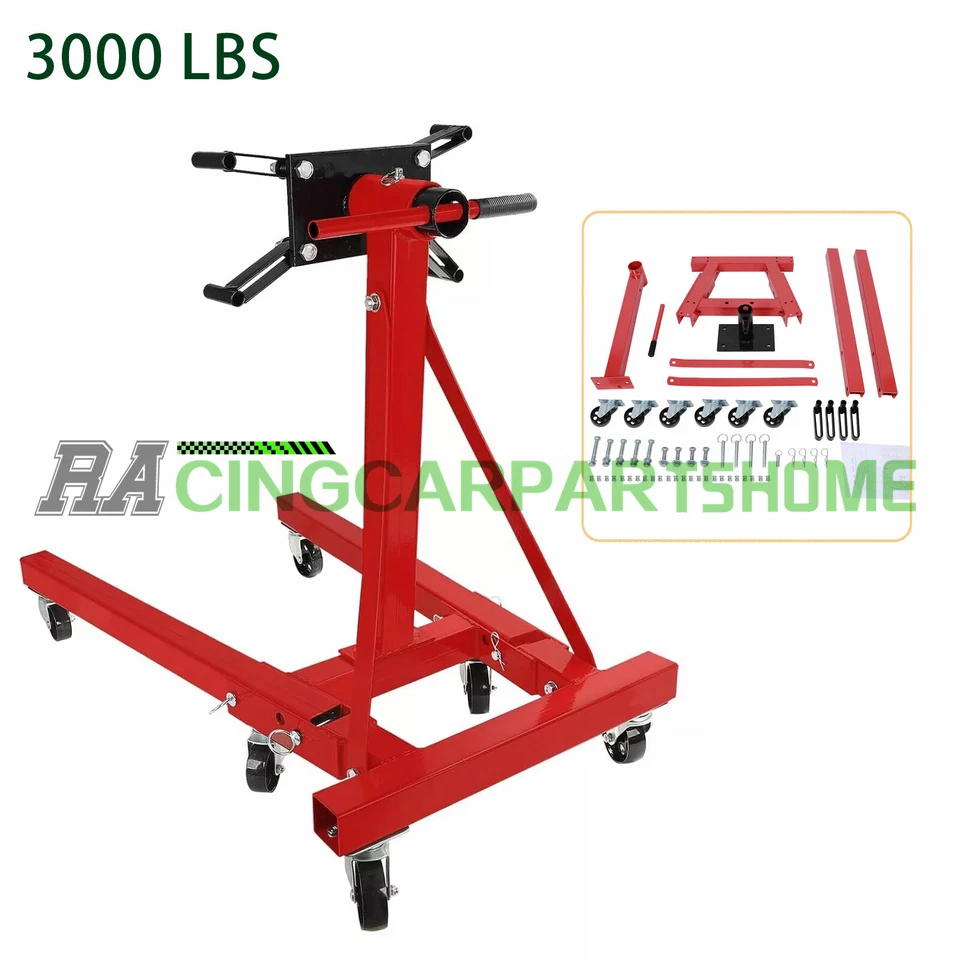 3000 LBS Folding Engine Stand Vehicle Engine Block Stand 360 Degree Head Foto 1 de 4