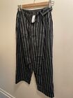 Brand New Striped Cropped Trouser Size 8