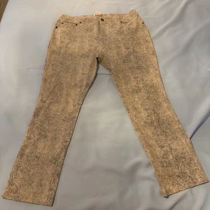 Eric Casual Womens Animal Print Straight Leg Zip Stretch Legging Pants 36x27 B-9 - Picture 1 of 7