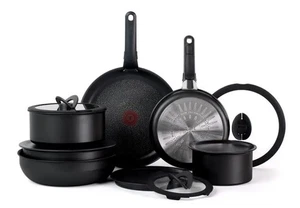 T-Fal Ingenio 14-teiliges Set - Antihaftbeschichtet - Induktions-, Backofen- & Grillfest - Schwarz - Bild 1 von 3