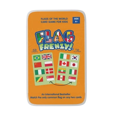 Jogo de cartas frenesi bandeira infantil CocoMoco para crianças - cartões flash bandeiras do mundo - Imagem 1 de 4