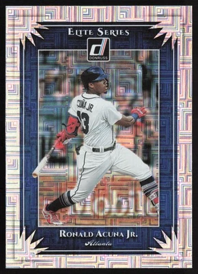 2019 Donruss #ES1 Ronald Acuna Jr. Elite Series Vector - Image 1 of 2