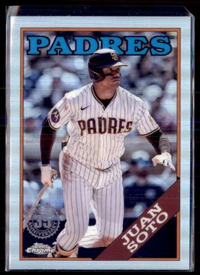 2023 Topps Chrome 35th Anniversary Refractor Juan Soto Padres 88CU-3 - Image 1 of 2