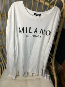 Milano Di Rouge Unisex Long Sleeve Shirt Size Large - Picture 1 of 6