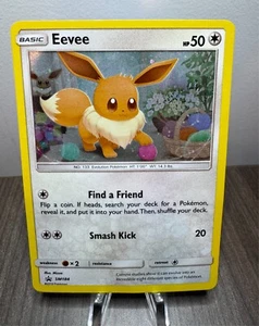 Tarjeta holográfica de Pokémon Eevee SM184 2019 Black Star promo LP - Imagen 1 de 4
