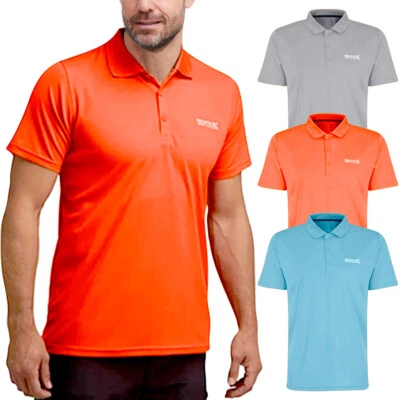 Regatta Polo Shirt Mens Maverik Hiking Walking Outdoor Summer Work Gym Sport Top - Image 1 of 4